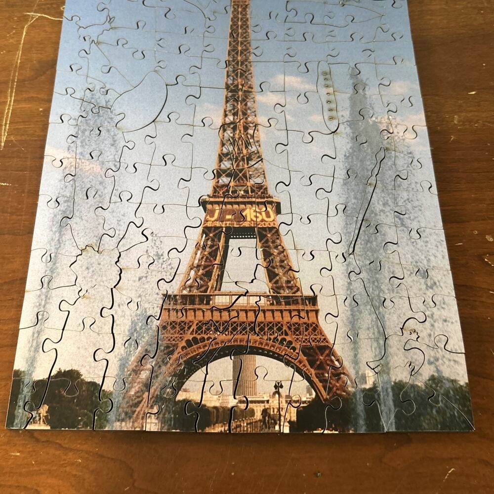 Wentworth Wooden Jigsaw Puzzle 140 Pieces Paris La Tour Eiffel Complete - Picture 5 of 8